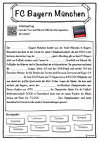 Vorschau - Unterrichtsreihen - FC Bayern München Lückentext mit Wortspeicher Hörverstehen und Suchsel - Seite 1