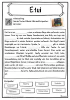 Vorschau - Unterrichtsreihen - Etui Lückentext mit Wortspeicher Hörverstehen und Suchsel - Seite 1