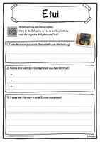 Vorschau - Unterrichtsreihen - Etui Lückentext mit Wortspeicher Hörverstehen und Suchsel - Seite 3