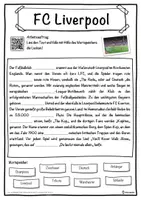 Vorschau - Unterrichtsreihen - FC Liverpool Lückentext mit Wortspeicher Hörverstehen und Suchsel - Seite 1