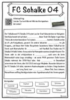 Vorschau - Unterrichtsreihen - FC Schalke 04 Lückentext mit Wortspeicher Hörverstehen und Suchsel - Seite 1