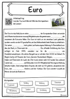 Vorschau - Unterrichtsreihen - Euro Lückentext mit Wortspeicher Hörverstehen und Suchsel - Seite 1