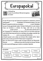 Vorschau - Unterrichtsreihen - Europapokal Lückentext mit Wortspeicher Hörverstehen und Suchsel - Seite 1