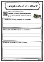 Vorschau - Unterrichtsreihen - Europäische Zentralbank Lückentext mit Wortspeicher Hörverstehen und Suchsel - Seite 3