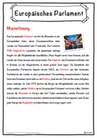 Vorschau - Unterrichtsreihen - Europäisches Parlament Lückentext mit Wortspeicher Hörverstehen und Suchsel - Seite 2