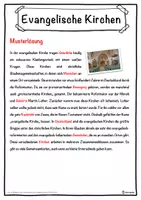 Vorschau - Unterrichtsreihen - Evangelische Kirchen Lückentext mit Wortspeicher Hörverstehen und Suchsel - Seite 2