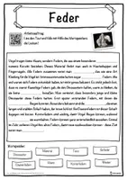 Vorschau - Unterrichtsreihen - Feder Lückentext mit Wortspeicher Hörverstehen und Suchsel - Seite 1
