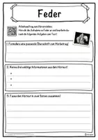 Vorschau - Unterrichtsreihen - Feder Lückentext mit Wortspeicher Hörverstehen und Suchsel - Seite 3