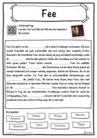 Vorschau - Unterrichtsreihen - Fee Lückentext mit Wortspeicher Hörverstehen und Suchsel - Seite 1