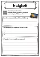Vorschau - Unterrichtsreihen - Ewigkeit Lückentext mit Wortspeicher Hörverstehen und Suchsel - Seite 3