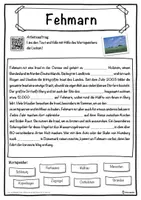 Vorschau - Unterrichtsreihen - Fehmarn Lückentext mit Wortspeicher Hörverstehen und Suchsel - Seite 1