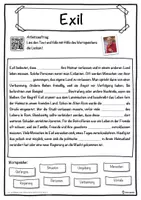 Vorschau - Unterrichtsreihen - Exil Lückentext mit Wortspeicher Hörverstehen und Suchsel - Seite 1