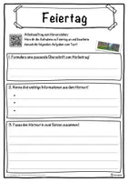Vorschau - Unterrichtsreihen - Feiertag Lückentext mit Wortspeicher Hörverstehen und Suchsel - Seite 3