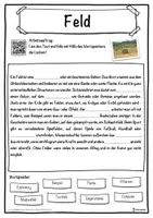 Vorschau - Unterrichtsreihen - Feld Lückentext mit Wortspeicher Hörverstehen und Suchsel - Seite 1