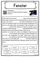 Vorschau - Unterrichtsreihen - Fenster Lückentext mit Wortspeicher Hörverstehen und Suchsel - Seite 1