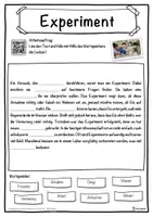 Vorschau - Unterrichtsreihen - Experiment Lückentext mit Wortspeicher Hörverstehen und Suchsel - Seite 1