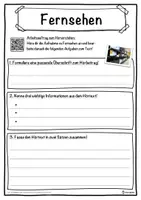 Vorschau - Unterrichtsreihen - Fernsehen Lückentext mit Wortspeicher Hörverstehen und Suchsel - Seite 3