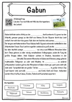 Vorschau - Unterrichtsreihen - Gabun Lückentext mit Wortspeicher Hörverstehen und Suchsel - Seite 1