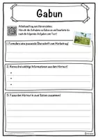 Vorschau - Unterrichtsreihen - Gabun Lückentext mit Wortspeicher Hörverstehen und Suchsel - Seite 3