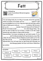 Vorschau - Unterrichtsreihen - Fett Lückentext mit Wortspeicher Hörverstehen und Suchsel - Seite 1