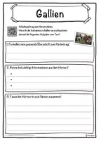 Vorschau - Unterrichtsreihen - Gallien Lückentext mit Wortspeicher Hörverstehen und Suchsel - Seite 3