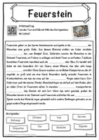 Vorschau - Unterrichtsreihen - Feuerstein Lückentext mit Wortspeicher Hörverstehen und Suchsel - Seite 1