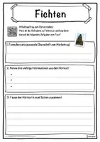 Vorschau - Unterrichtsreihen - Fichten Lückentext mit Wortspeicher Hörverstehen und Suchsel - Seite 3