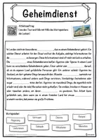 Vorschau - Unterrichtsreihen - Geheimdienst Lückentext mit Wortspeicher Hörverstehen und Suchsel - Seite 1