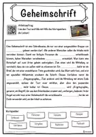 Vorschau - Unterrichtsreihen - Geheimschrift Lückentext mit Wortspeicher Hörverstehen und Suchsel - Seite 1