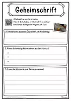 Vorschau - Unterrichtsreihen - Geheimschrift Lückentext mit Wortspeicher Hörverstehen und Suchsel - Seite 3