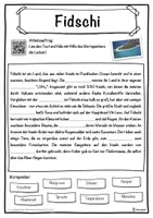 Vorschau - Unterrichtsreihen - Fidschi Lückentext mit Wortspeicher Hörverstehen und Suchsel - Seite 1