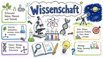Vorschau - Arbeitsblätter - Arbeitsblätter zum Thema "Wissenschaft" + Lösung & MP3 + Infografik - Seite 1