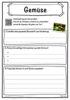 Vorschau - Unterrichtsreihen - Gemüse Lückentext mit Wortspeicher Hörverstehen und Suchsel - Seite 3