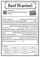 Vorschau - Unterrichtsreihen - Genf (Kanton) Lückentext mit Wortspeicher Hörverstehen und Suchs... - Seite 1