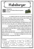Vorschau - Unterrichtsreihen - Habsburger Lückentext mit Wortspeicher Hörverstehen und Suchsel - Seite 1