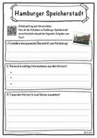 Vorschau - Unterrichtsreihen - Hamburger Speicherstadt Lückentext mit Wortspeicher Hörverstehen und Suchsel - Seite 3
