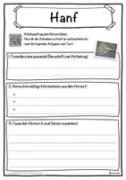 Vorschau - Unterrichtsreihen - Hanf Lückentext mit Wortspeicher Hörverstehen und Suchsel - Seite 3