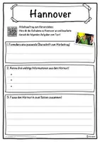Vorschau - Unterrichtsreihen - Hannover Lückentext mit Wortspeicher Hörverstehen und Suchsel - Seite 3