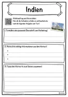Vorschau - Unterrichtsreihen - Indien Lückentext mit Wortspeicher Hörverstehen und Suchsel - Seite 3