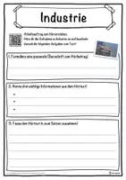 Vorschau - Unterrichtsreihen - Industrie Lückentext mit Wortspeicher Hörverstehen und Suchsel - Seite 3