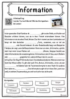 Vorschau - Unterrichtsreihen - Information Lückentext mit Wortspeicher Hörverstehen und Suchsel - Seite 1