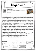 Vorschau - Unterrichtsreihen - Ingenieur Lückentext mit Wortspeicher Hörverstehen und Suchsel - Seite 1