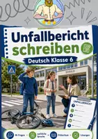 Vorschau - Arbeitsblätter - Unfallbericht Klasse 6 – sachlich berichten lernen - Deckblatt