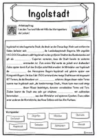 Vorschau - Unterrichtsreihen - Ingolstadt Lückentext mit Wortspeicher Hörverstehen und Suchsel - Seite 1