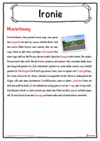 Vorschau - Unterrichtsreihen - Ironie Lückentext mit Wortspeicher Hörverstehen und Suchsel - Seite 2