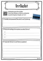 Vorschau - Unterrichtsreihen - Irrlicht Lückentext mit Wortspeicher Hörverstehen und Suchsel - Seite 3