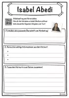 Vorschau - Unterrichtsreihen - Isabel Abedi Lückentext mit Wortspeicher Hörverstehen und Suchsel - Seite 3