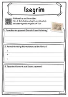 Vorschau - Unterrichtsreihen - Isegrim Lückentext mit Wortspeicher Hörverstehen und Suchsel - Seite 3
