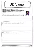 Vorschau - Unterrichtsreihen - JD Vance Lückentext mit Wortspeicher Hörverstehen und Suchsel - Seite 3