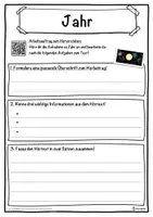 Vorschau - Unterrichtsreihen - Jahr Lückentext mit Wortspeicher Hörverstehen und Suchsel - Seite 3